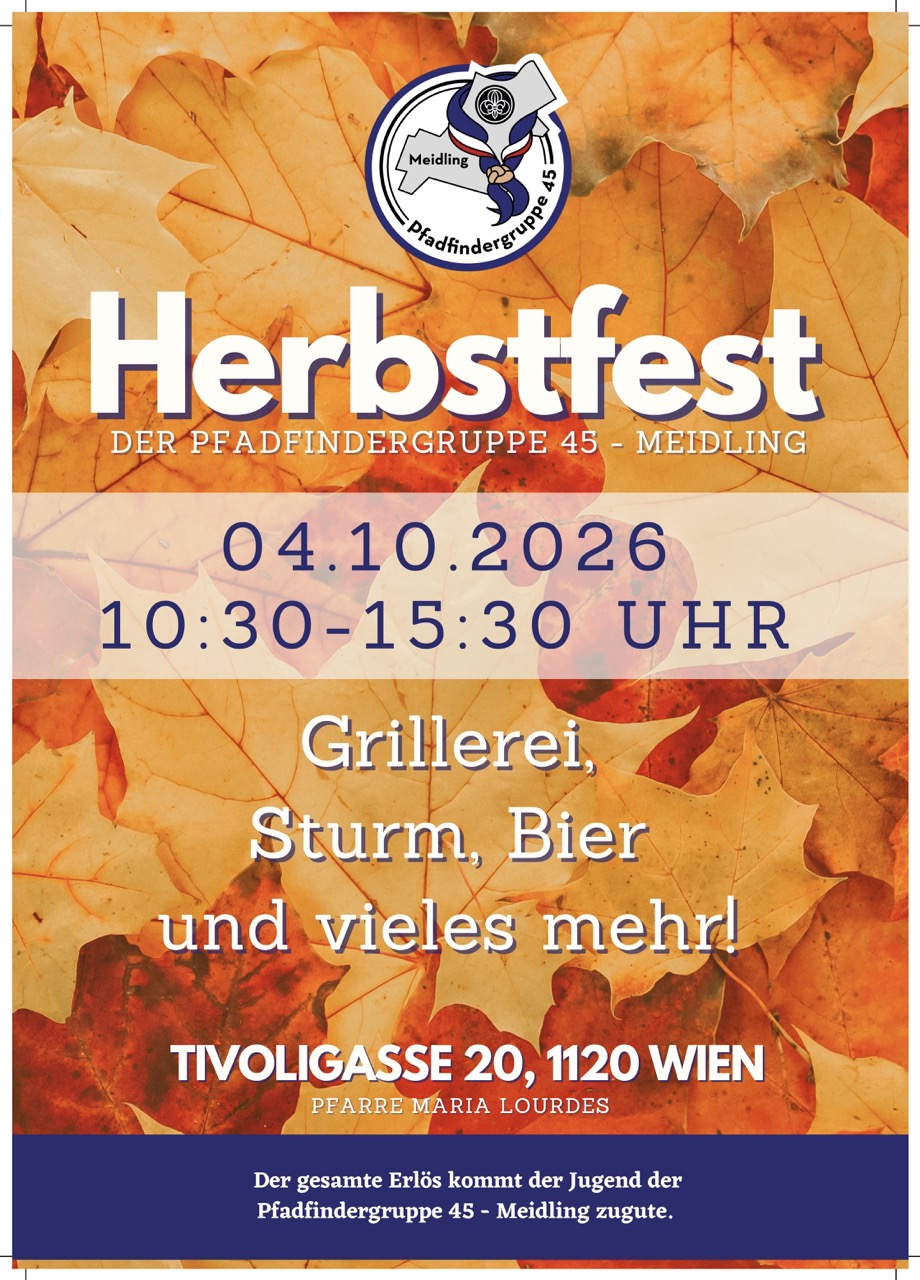 Einladung zum Herbstfest, 04.10.2026, 10:30-15:30, Tivloligasse 20, 1120 Wien